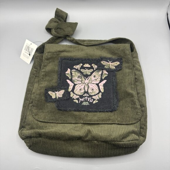 Melanie Martinez Portals Butterfly Corduroy Messenger Bag NEW - Picture 1 of 5